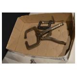 C-Clamps & Bar Clamps - Assorted Heavy-Duty Steel, Mixed Sizes