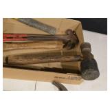 Claw Hammers - Mixed Lot with Wood/Metal Handles (Lot of 6)