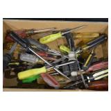 Craftsman Assorted Screwdrivers & Hand Tools in Cardboard Box