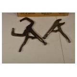 Clamp Set - C-Clamps & Locking Pliers (Vintage Metal Tools)