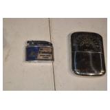 Assorted Vintage Metal Miniatures & Lighters - Heart Keepsake Tin, Angel Figurine, 2 Toy Cars