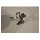 Assorted Vintage Metal Miniatures & Lighters - Heart Keepsake Tin, Angel Figurine, 2 Toy Cars