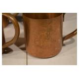 Copper Moscow Mule Mugs Set of 6 - Hammered Finish