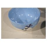 Northcrest Snowman Dinnerware Set - 2 Large Bowls, 4 Small Bowls, 4 Dessert Plates, 1 Serving Plate
