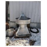 Galvanized Steel Cone Vent Hood on Square Base - Industrial Exhaust