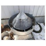 Galvanized Steel Cone Vent Hood on Square Base - Industrial Exhaust