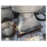 Galvanized Steel Cone Vent Hood on Square Base - Industrial Exhaust