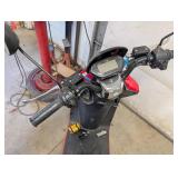 Electric Scooter - Red, Dual Headlights, Removable Battery, Charger Included