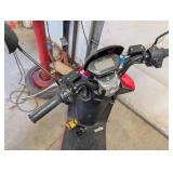 Electric Scooter - Red, Dual Headlights, Removable Battery, Charger Included