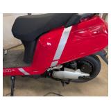 Electric Scooter - Red, Dual Headlights, Removable Battery, Charger Included