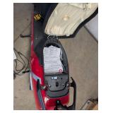 Electric Scooter - Red, Dual Headlights, Removable Battery, Charger Included