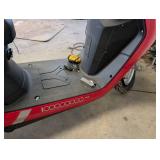 Electric Scooter - Red, Dual Headlights, Removable Battery, Charger Included