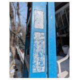 Werner Blue 4-Step A-Frame Ladder with Yellow Top Cap - Used