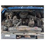 1984 Ford F-350 Diesel Flatbed Truck - Blue, Diamond Plate Bed