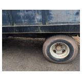 1984 Ford F-350 Diesel Flatbed Truck - Blue, Diamond Plate Bed