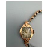 Hampden Vintage Gold-Tone Hex Case Wristwatch - Two-Tone Bracelet