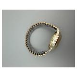 Cimier Vintage Wristwatch with Date - Gold-Tone Case & Two-Tone Expandable Band