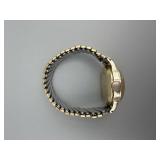 Cimier Vintage Wristwatch with Date - Gold-Tone Case & Two-Tone Expandable Band