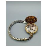 Vintage Gold-Tone Watch on Band- Manual Wind