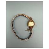 Bulova 14K Gold Filled Watch with Cross Pendant - Vintage Ladies Timepiece