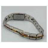 Seiko Rectangular Two-Tone Ladies