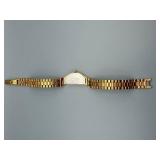 Seiko Quartz Triangular Gold-Tone Wristwatch