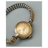 Vintage Gold-Tone Ladies Bracelet Wristwatch - Two-Tone Band, Untested