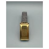 Timex Electric Rectangular Wristwatch - Gold Tone with Expansion Band
