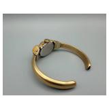 Vintage Gold-Tone Wristwatch on Bangle Bracelet - Unbranded