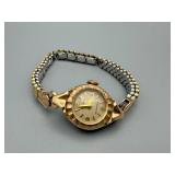 Bulova Vintage Ladies Watch - Two-Tone Gold & Silver Case with Expandable Bracelet