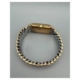 Bulova Vintage Rectangular Watch - Gold Tone Case & Expansion Band
