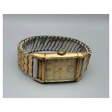 Bulova Vintage Rectangular Watch - Gold Tone Case & Expansion Band