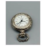1928 Pocket Watch - Quartz Movement - Ornate Engraved Case - Hong Kong