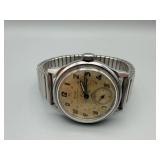 Vintage Stainless Steel Wristwatch w/ Subdial - Untested for Authentication