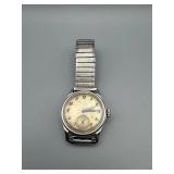 Vintage Stainless Steel Wristwatch w/ Subdial - Untested for Authentication