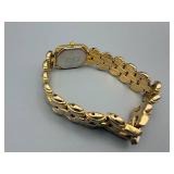 Citizen Quartz Wristwatch - Gold-Tone Link Bracelet, White Roman Numeral Dial