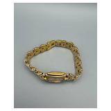 Citizen Quartz Wristwatch - Gold-Tone Link Bracelet, White Roman Numeral Dial