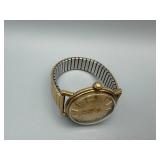 Vintage Gold-Tone Wristwatch with Expansion Band - Waterproof Dial