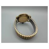 Vintage Gold-Tone Wristwatch with Expansion Band - Waterproof Dial