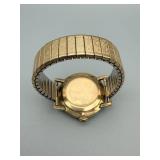 Vintage Gold-Tone Wristwatch with Expansion Band - Waterproof Dial