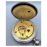 Elgin National Watch Co. Pocket Watch - Antique Open-Face, White Dial