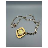 Lucerne Pendant Watch on 24in Chain - Vintage Gold Tone