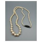 Pearl Necklace - 18 in - Sterling Silver Clasp