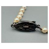 Pearl Necklace - 18 in - Sterling Silver Clasp