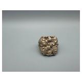 Filigree Floral Openwork Ring - Size 13