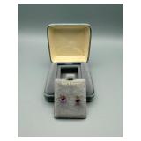 AMY 14KT Gold Amethyst Stud Earrings