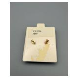 AMY 14KT Gold Amethyst Stud Earrings