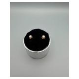 Cubic Zirconia Stud Earrings - Not Gold