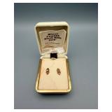 World Famous Black Hills Gold Earrings - Leaf Motif, Made in South Dakota