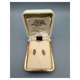 World Famous Black Hills Gold Earrings - Leaf Motif, Made in South Dakota